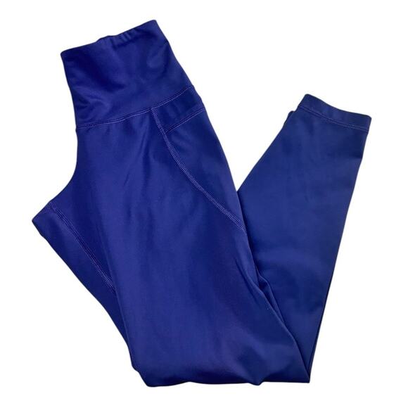 Old Navy Active Purple Athletic Elevate Go-Dry Leggings Sz Small Pockets Crop - Picture 6 of 6
